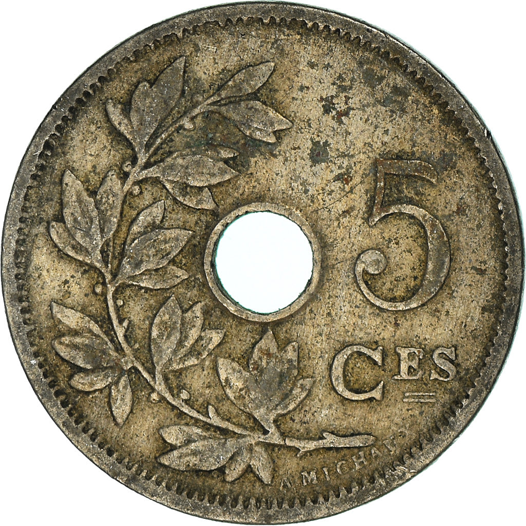 Moeda, Bélgica, 5 Centimes, 1906