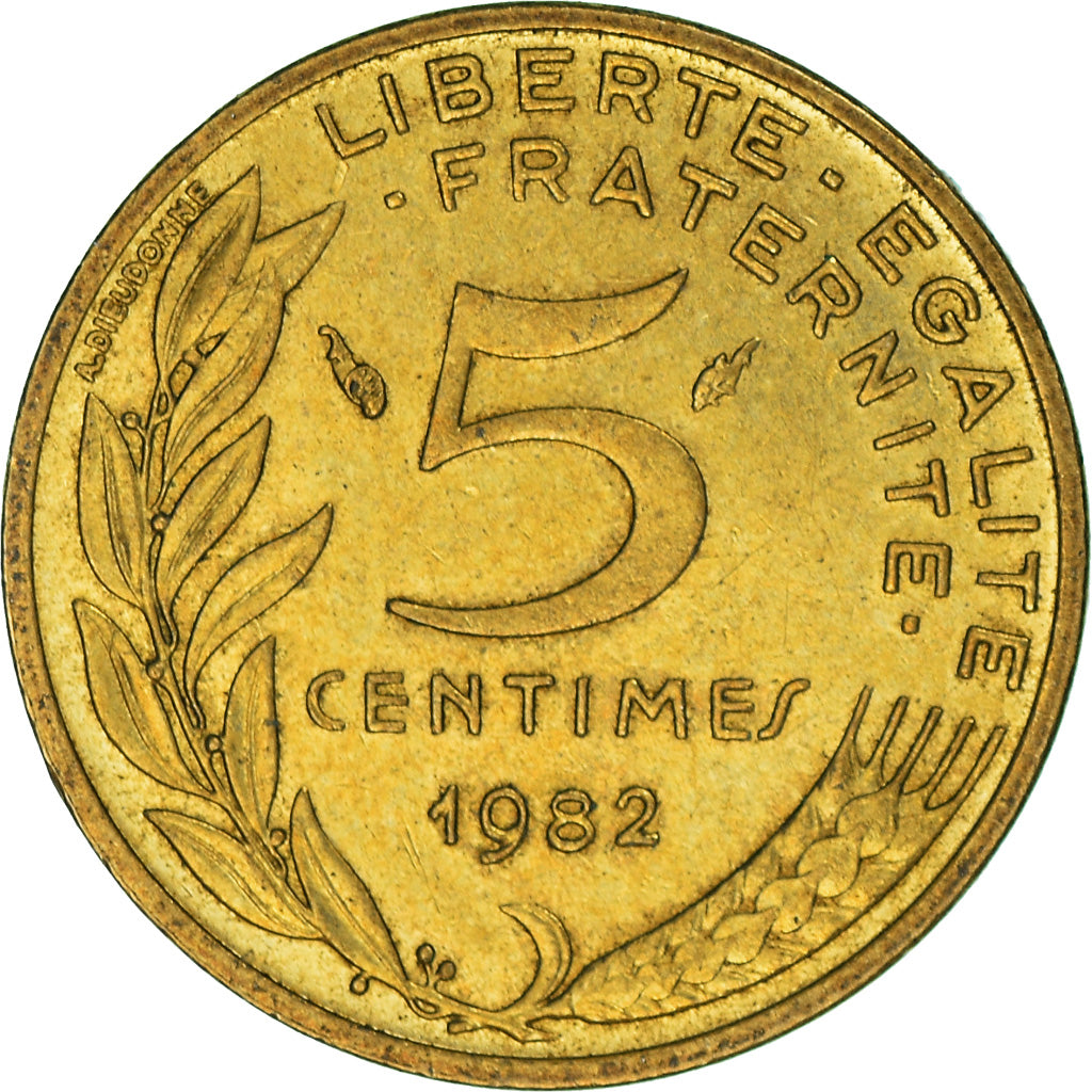 Moneta, Francia, 5 Centimes, 1982