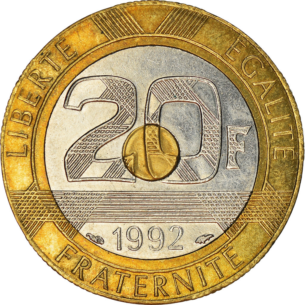 Monnaie, France, 20 Francs, 1992