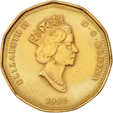 Moneda, Canadá, Elizabeth II, Dollar, 1995, Royal Canadian Mint, Ottawa, MBC