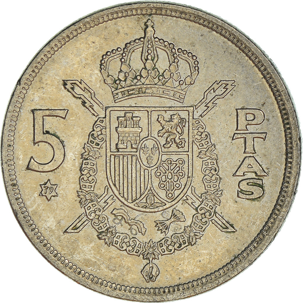Moneda, España, 5 Pesetas, 1975