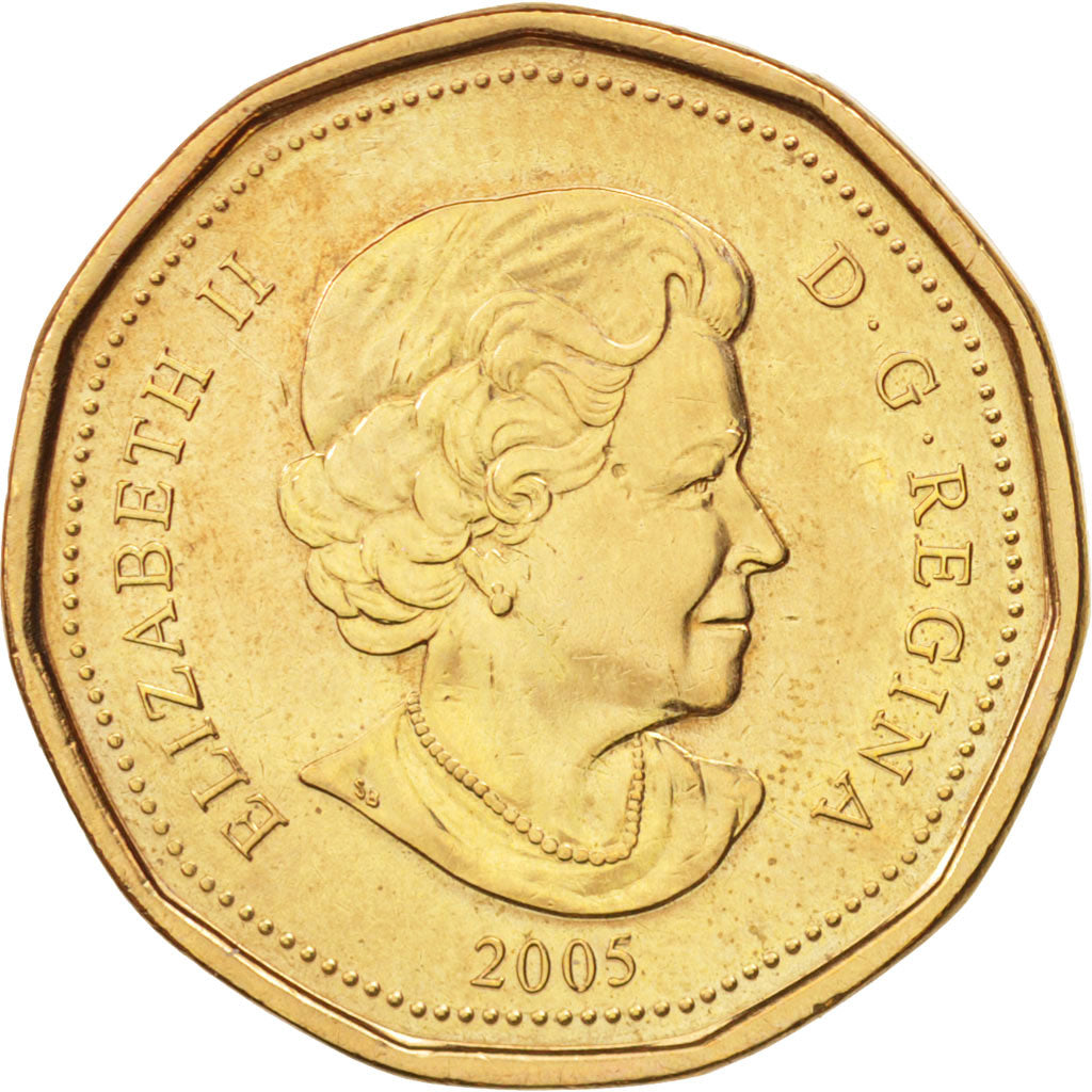 Canada, Elizabeth II, Dollar, 2005, Royal Canadian Mint, AU(55-58)