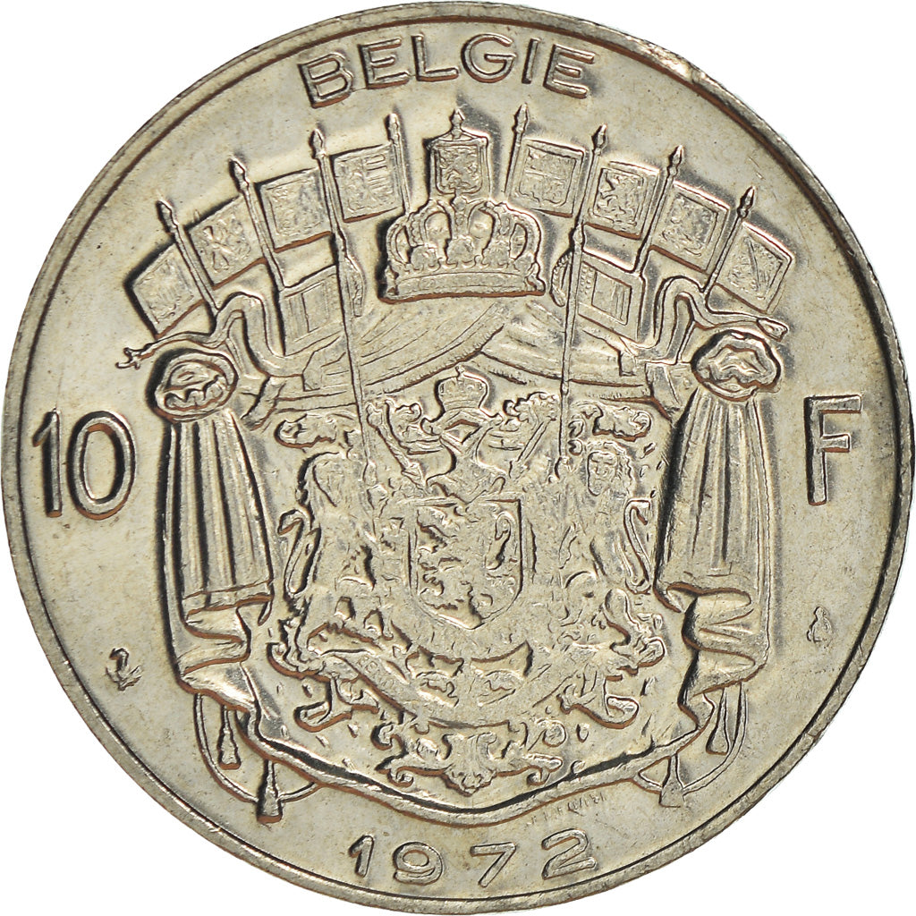 Moneta, Belgia, 10 Francs, 10 Frank, 1972