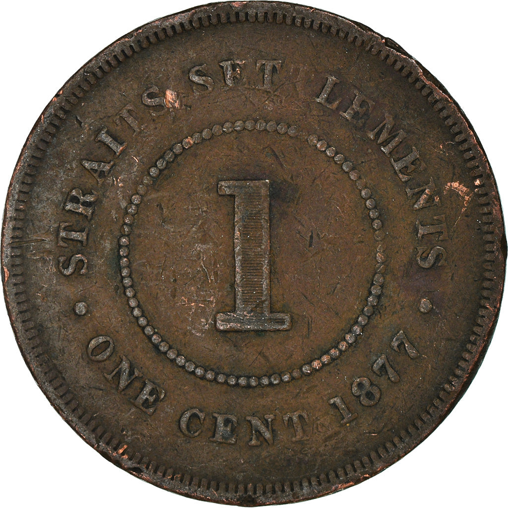 Moneta, Straits Settlements, Cent, 1877