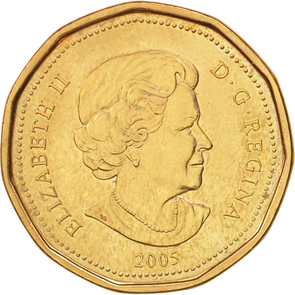 Coin, Canada, Elizabeth II, Dollar, 2005, Royal Canadian Mint, AU(55-58)