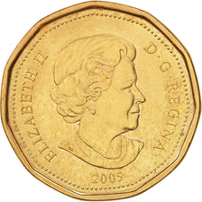 Coin, Canada, Elizabeth II, Dollar, 2005, Royal Canadian Mint, AU(55-58)