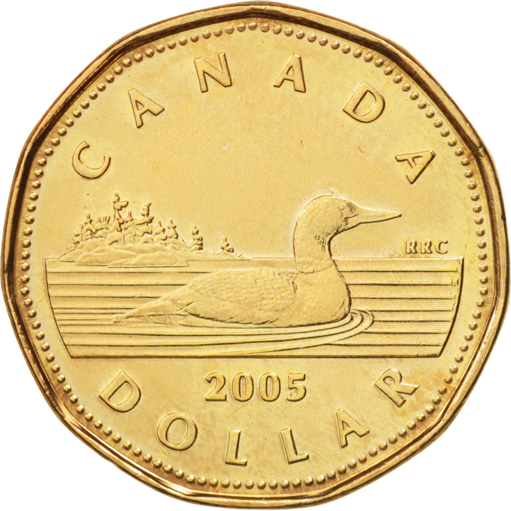 Coin, Canada, Elizabeth II, Dollar, 2005, Royal Canadian Mint, AU(55-58)