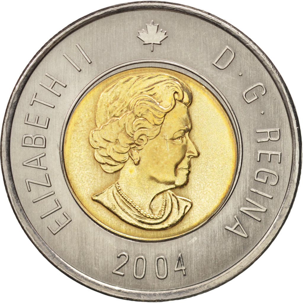 Canada, Elizabeth II, 2 Dollars, 2004, Royal Canadian Mint, MS(63)