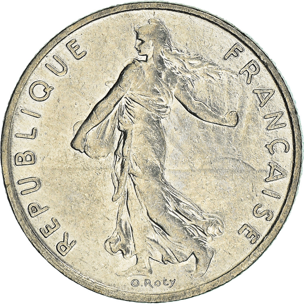 Moneda, Francia, 1/2 Franc, 1977