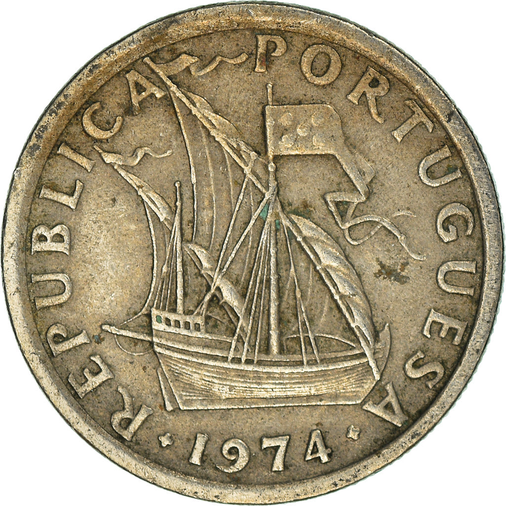 Coin, Portugal, 2-1/2 Escudos, 1974