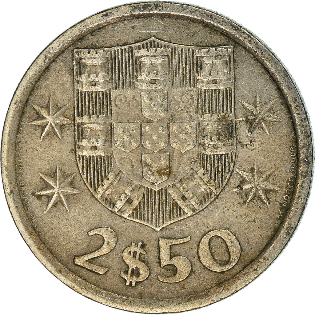 Coin, Portugal, 2-1/2 Escudos, 1974