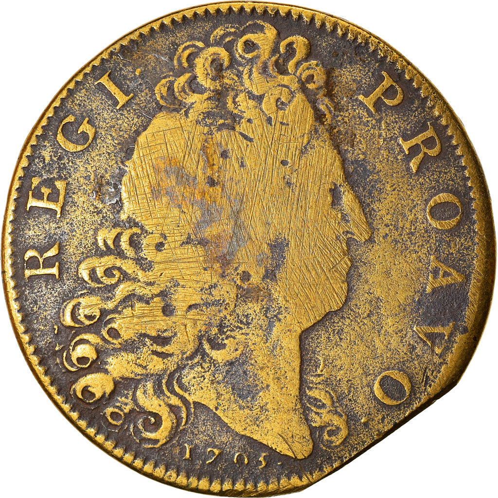 Francia, Token, Royal, Louis XIV, États d'Artois, History, 1705, MB, Rame