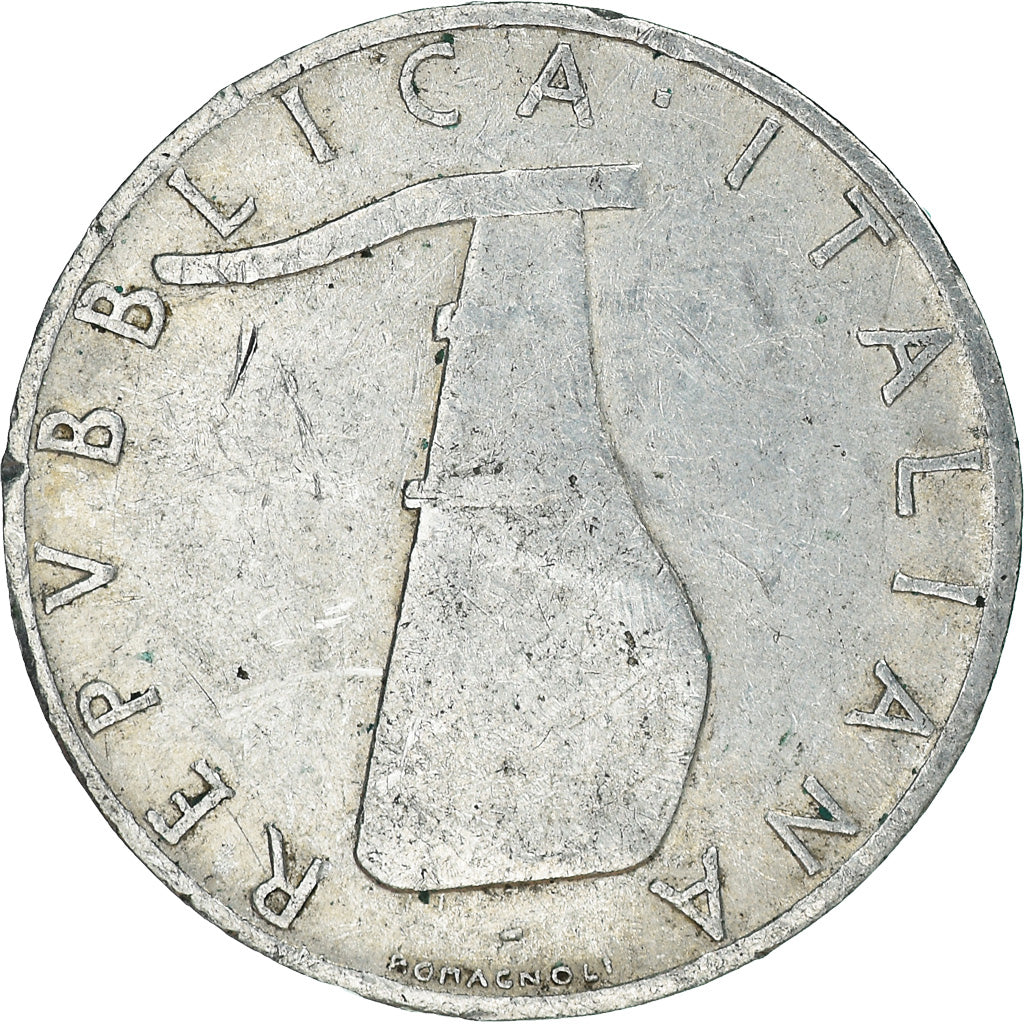 Moeda, Itália, 5 Lire, 1954