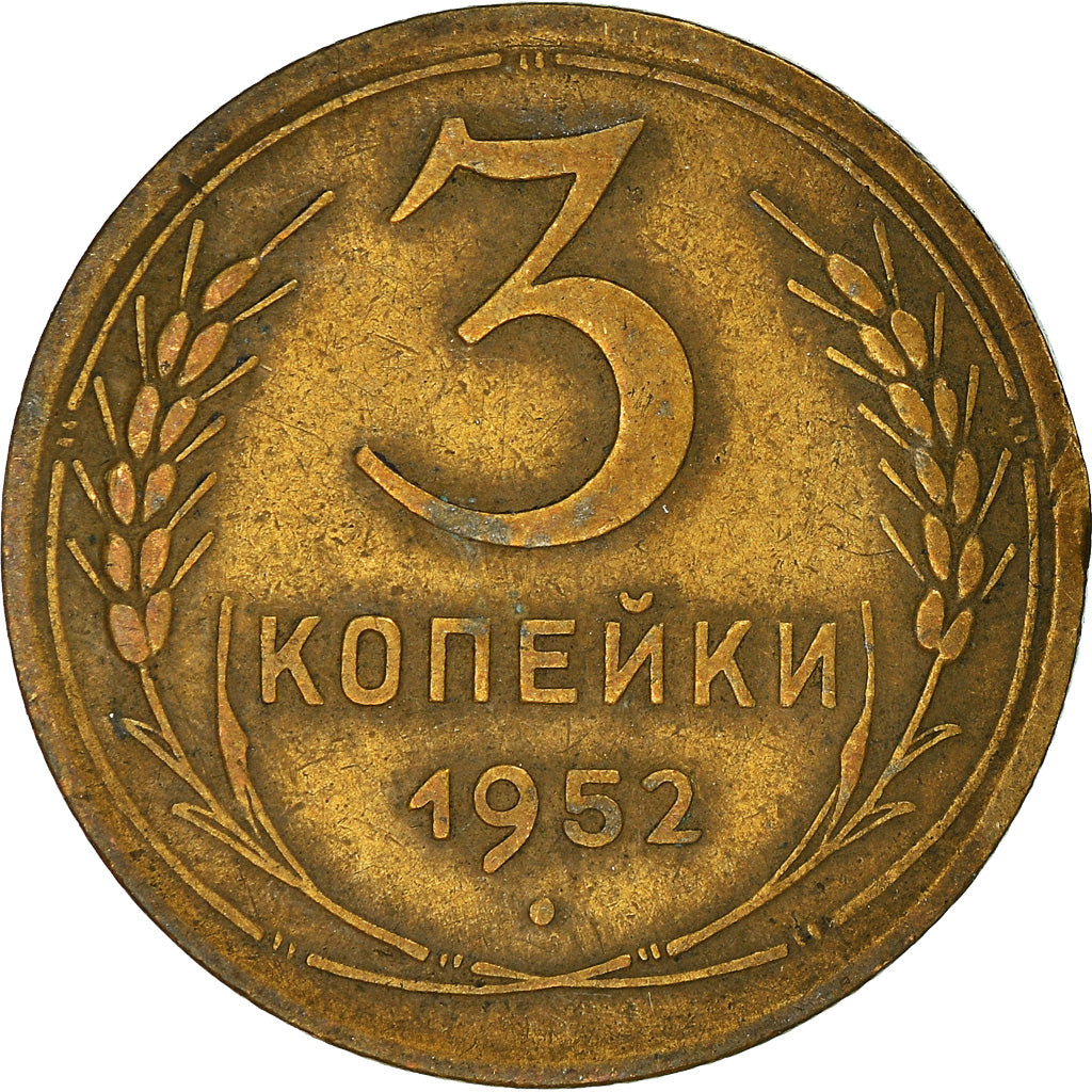 Munten, Rusland, 3 Kopeks, 1952