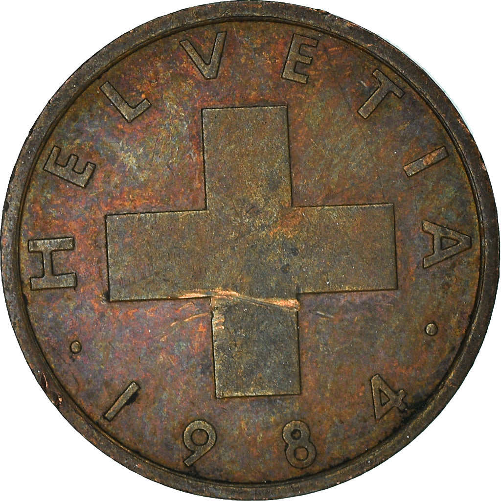 Coin, Switzerland, Rappen, 1984