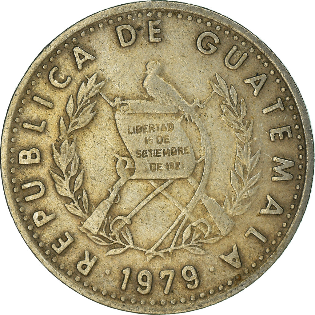 Coin, Guatemala, 10 Centavos, 1979
