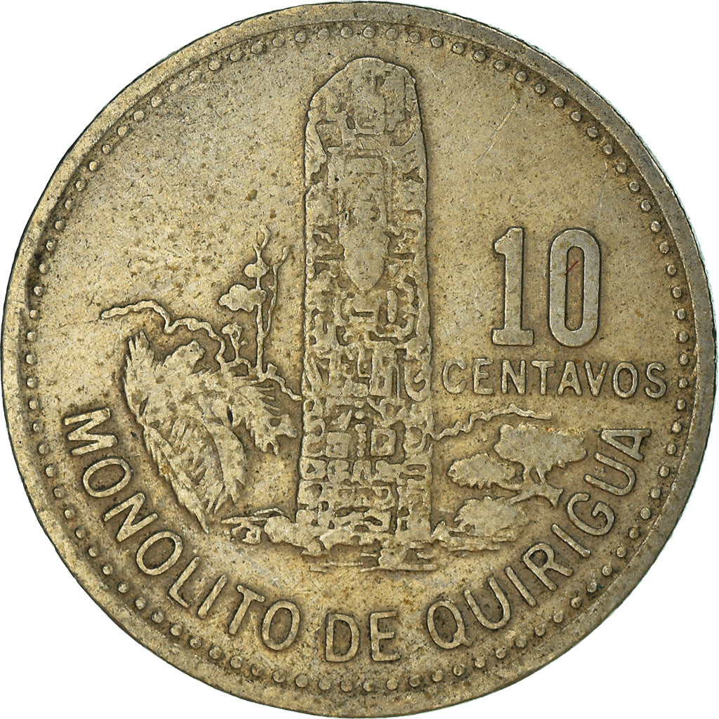 Coin, Guatemala, 10 Centavos, 1979