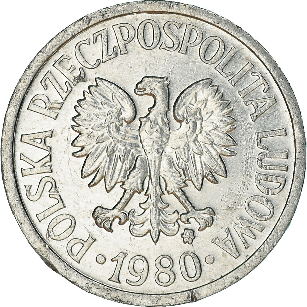 Moeda, Polónia, 10 Groszy, 1980