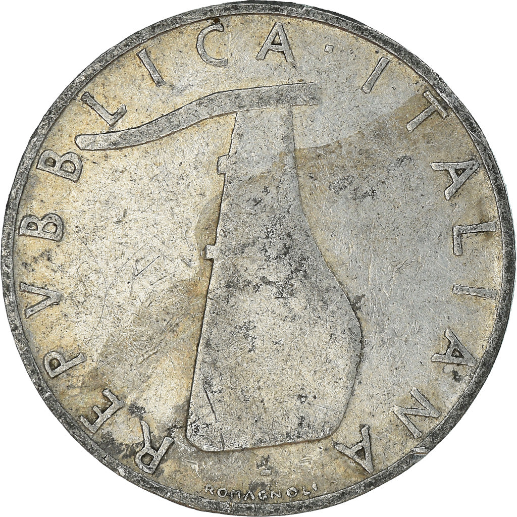 Moeda, Itália, 5 Lire, 1955