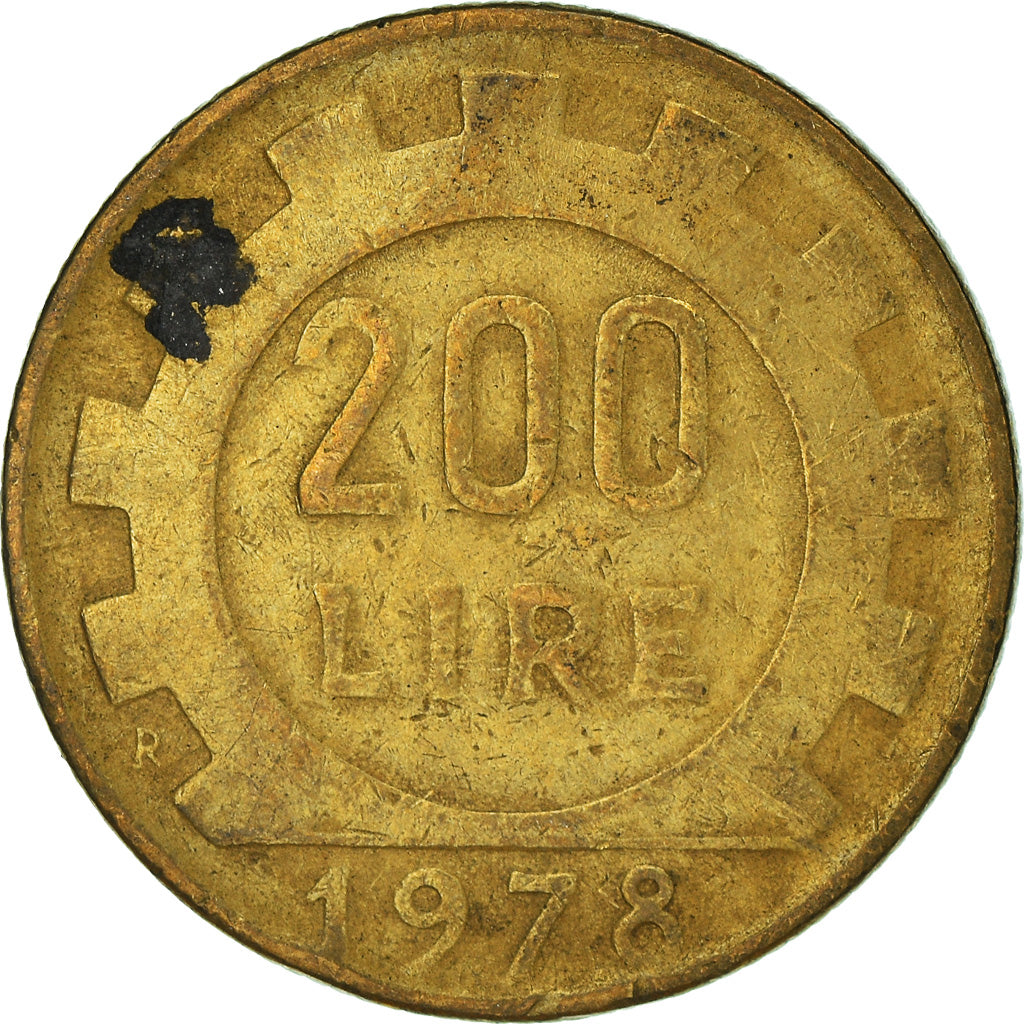 Moeda, Itália, 200 Lire, 1978