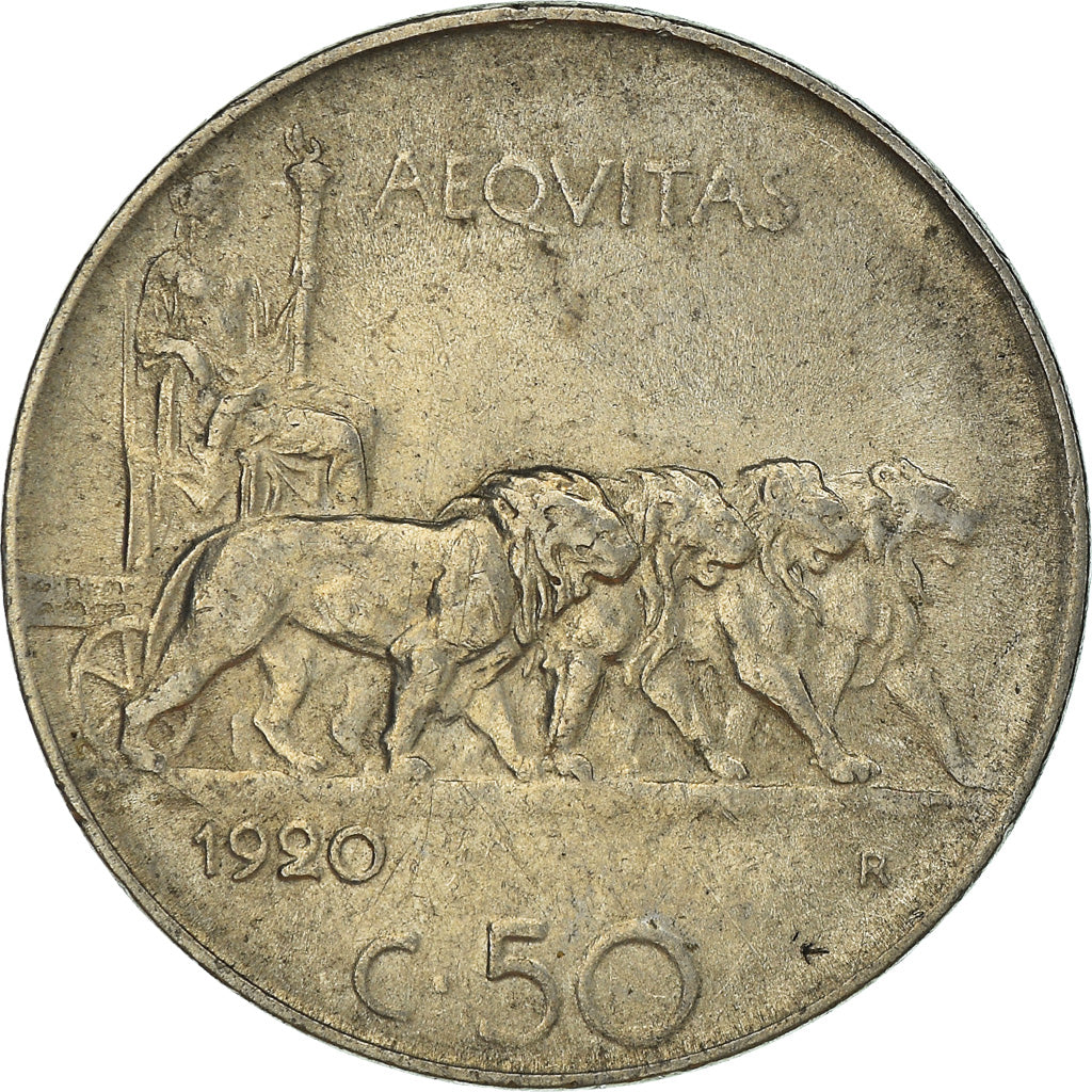 Moneta, Italia, 50 Centesimi, 1920