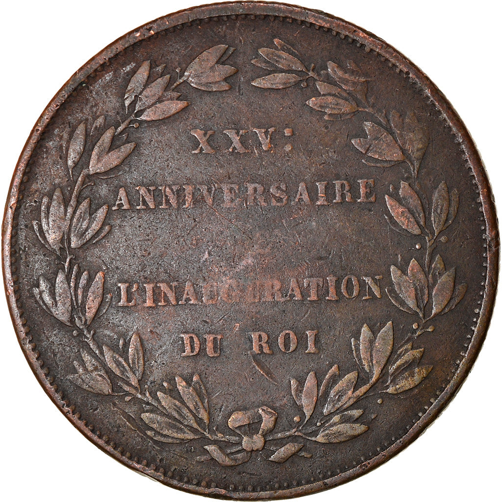 Belgio, medaglia, Léopold Ier, 25ème Anniversaire de l'Inauguration du Roi