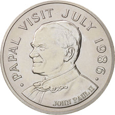 Saint Lucia, 5 Dollars, 1986, MS(60-62), Copper-nickel, KM:14