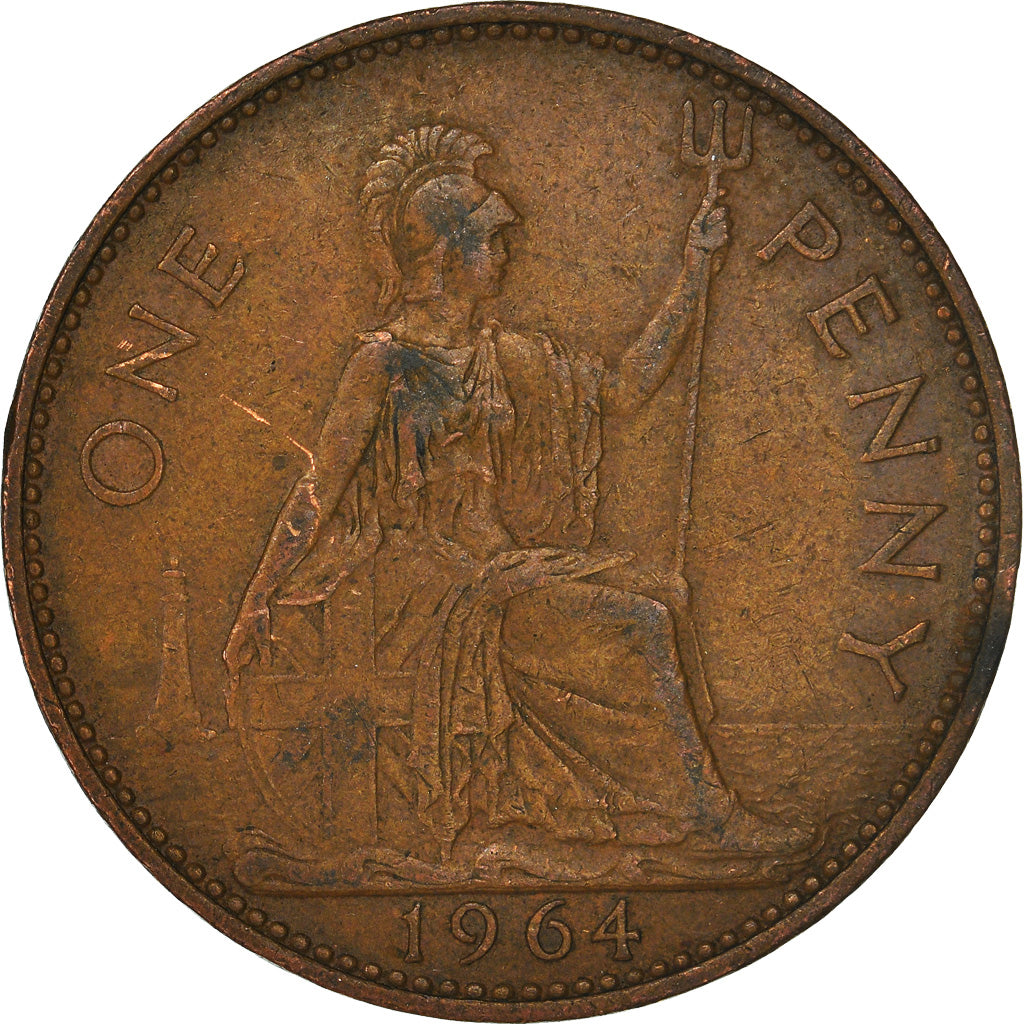 Moneda, Gran Bretaña, Penny, 1964