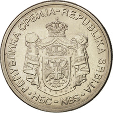 Serbia, 10 Dinara, 2006, AU(55-58), Copper-Nickel-Zinc, KM:41
