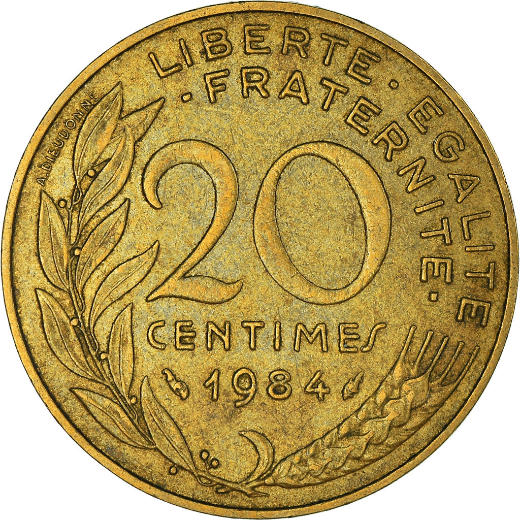 Moeda, França, 20 Centimes