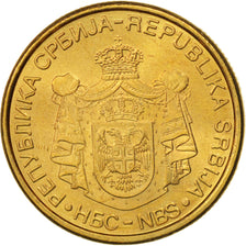 Coin, Serbia, 2 Dinara, 2006, MS(63), Nickel-brass, KM:46