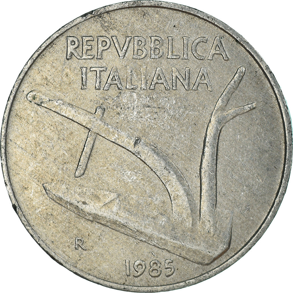 Moneda, Italia, 10 Lire, 1985