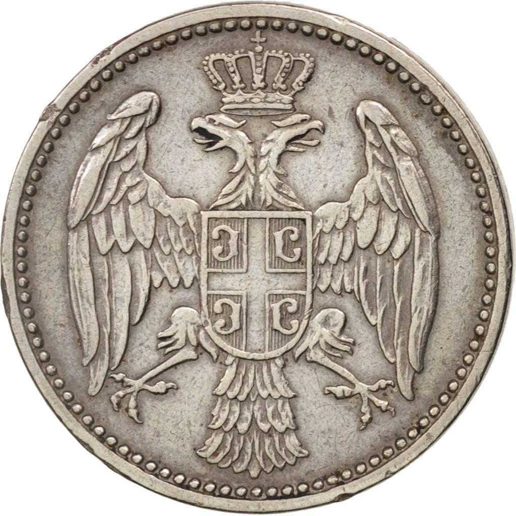 Serbia, Milan I, 5 Para, 1912, EF(40-45), Copper-nickel, KM:18