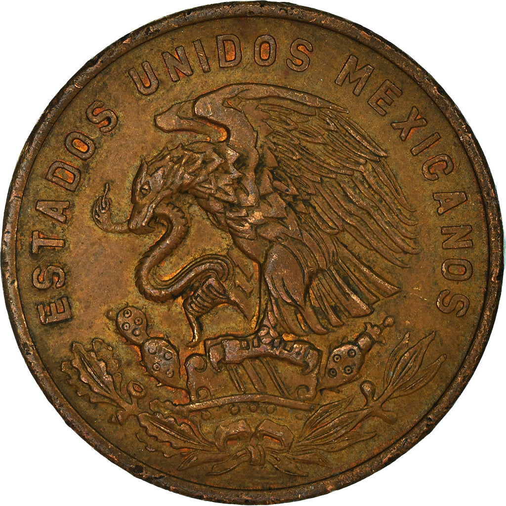 Coin, Mexico, 20 Centavos, 1969