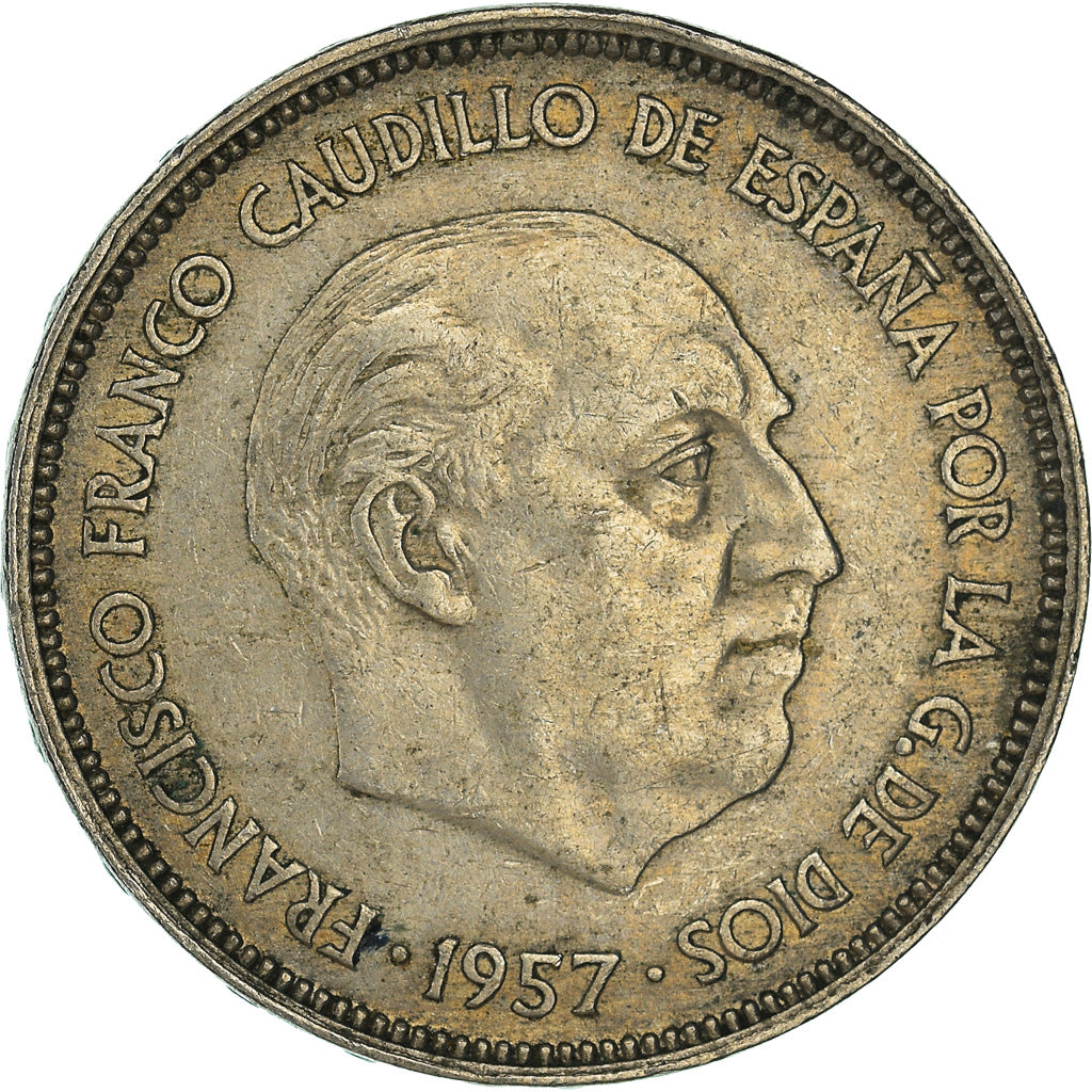 Coin, Spain, 25 Pesetas, 1957 (58)