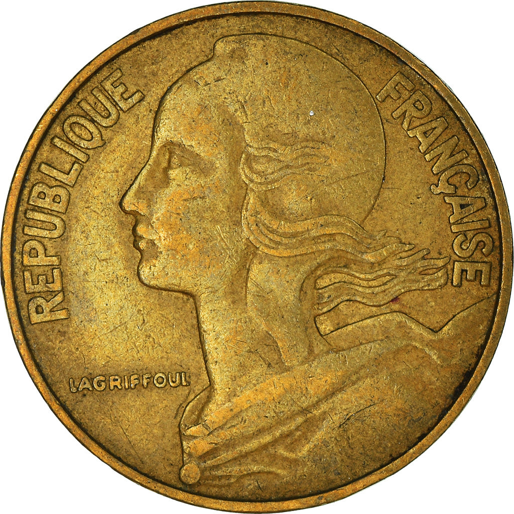 Munten, Frankrijk, 20 Centimes, 1965
