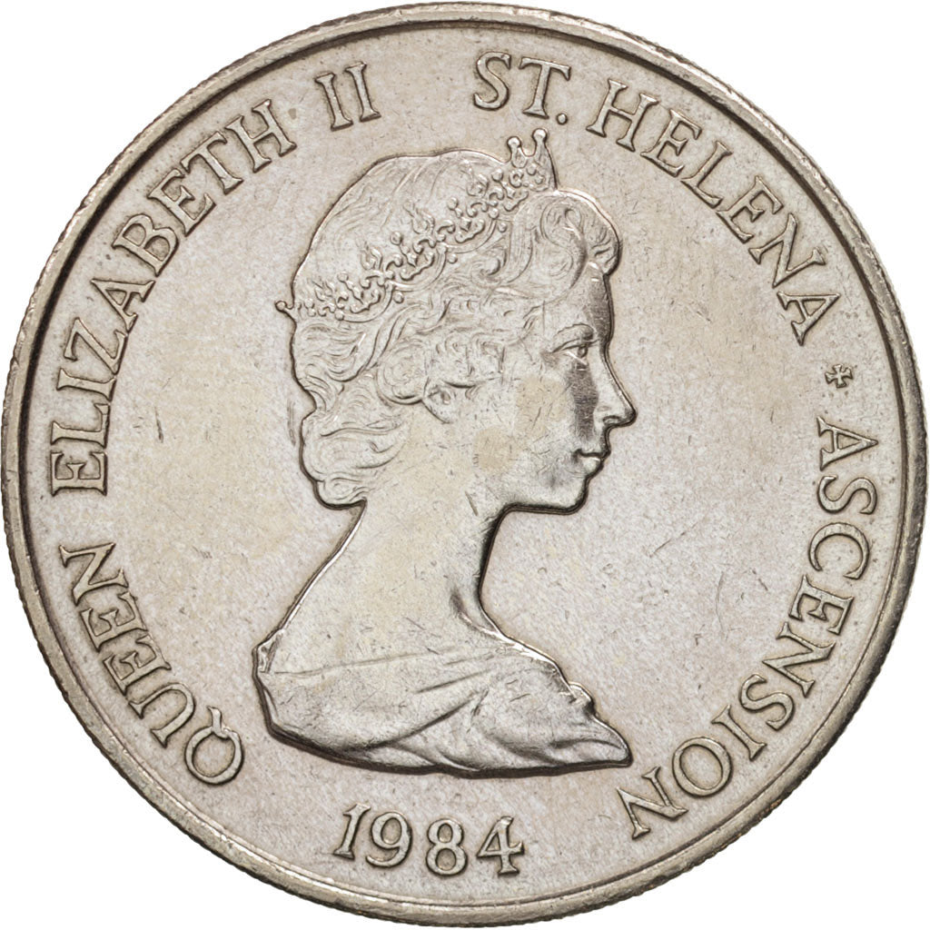SAINT HELENA & ASCENSION, Elizabeth II, 10 Pence, 1984, British Royal Mint