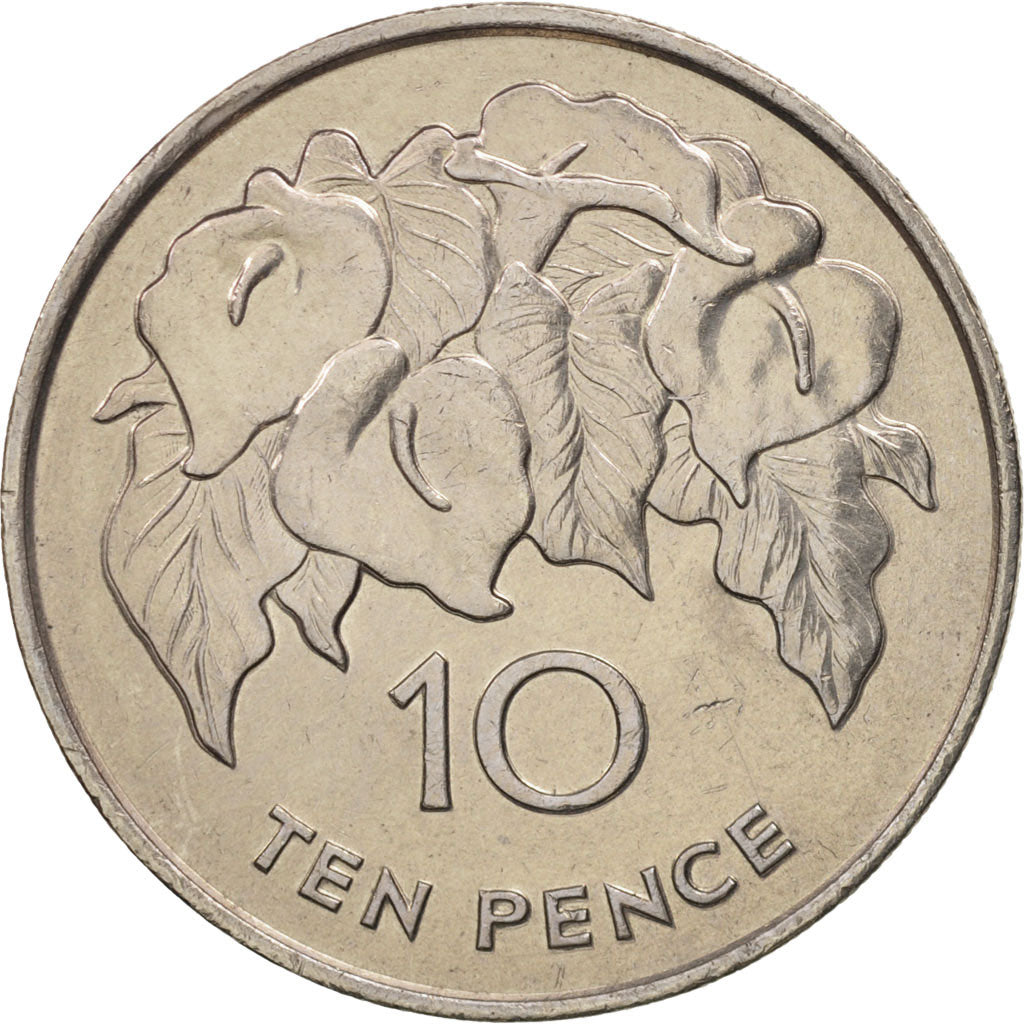 SAINT HELENA & ASCENSION, Elizabeth II, 10 Pence, 1984, British Royal Mint