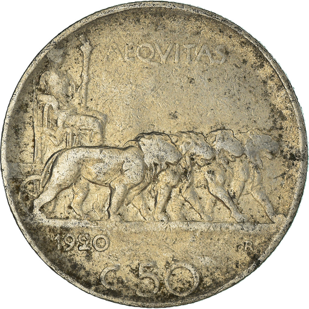 Moneda, Italia, 50 Centesimi, 1920