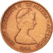 SAINT HELENA & ASCENSION, Elizabeth II, Penny, 1984, British Royal Mint, EF