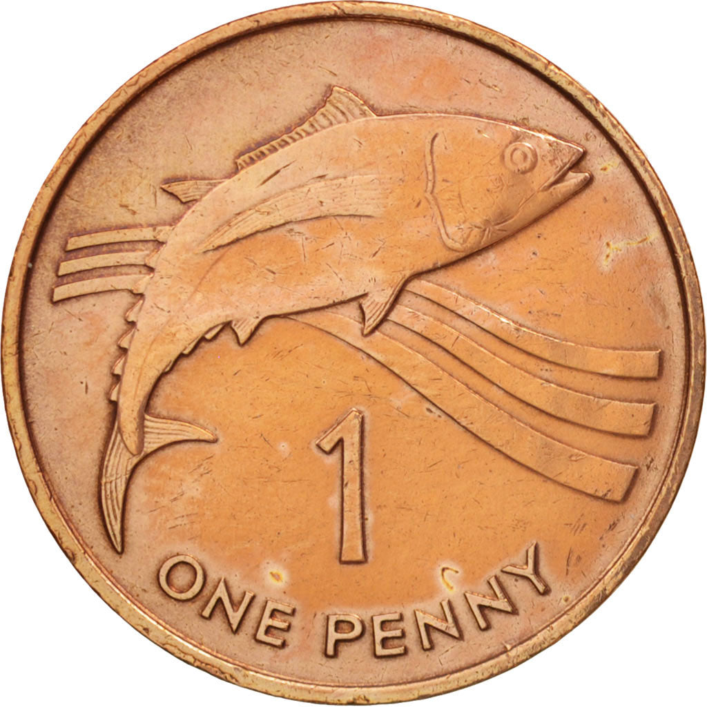 SAINT HELENA & ASCENSION, Elizabeth II, Penny, 1984, British Royal Mint, EF