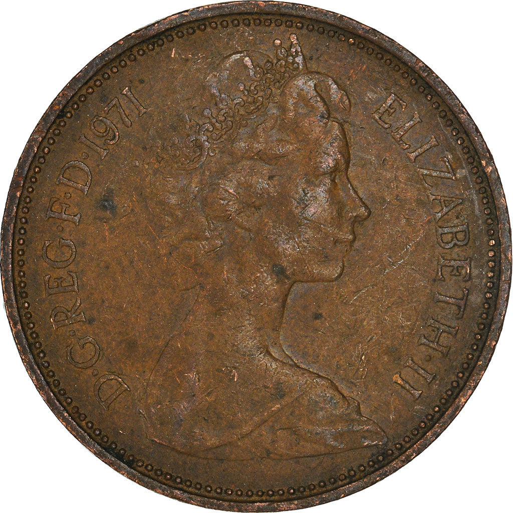 Monnaie, Grande-Bretagne, 10 New Pence, 1971