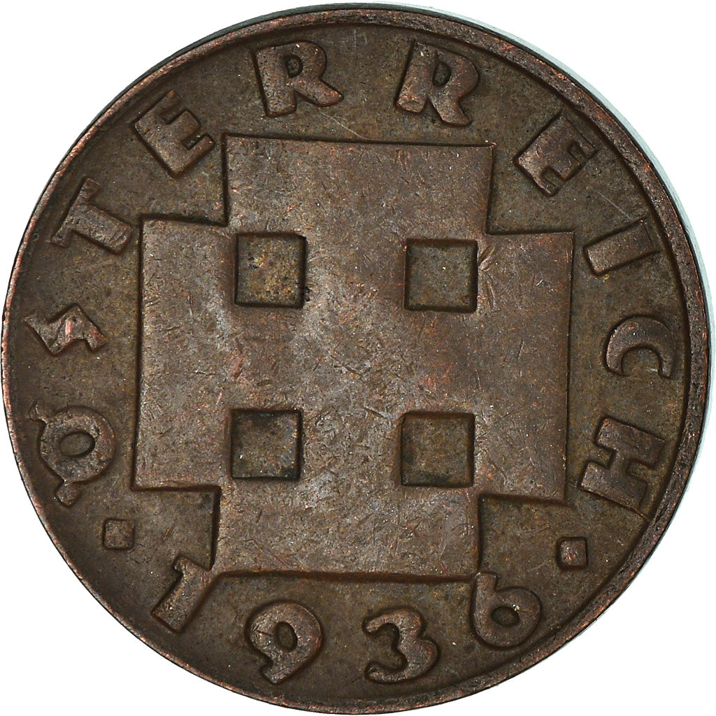 Coin, Austria, 2 Groschen, 1936