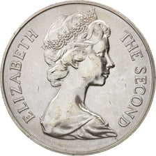 Saint Helena, Elizabeth II, 25 Pence, Crown, 1973, AU(55-58), Copper-nickel