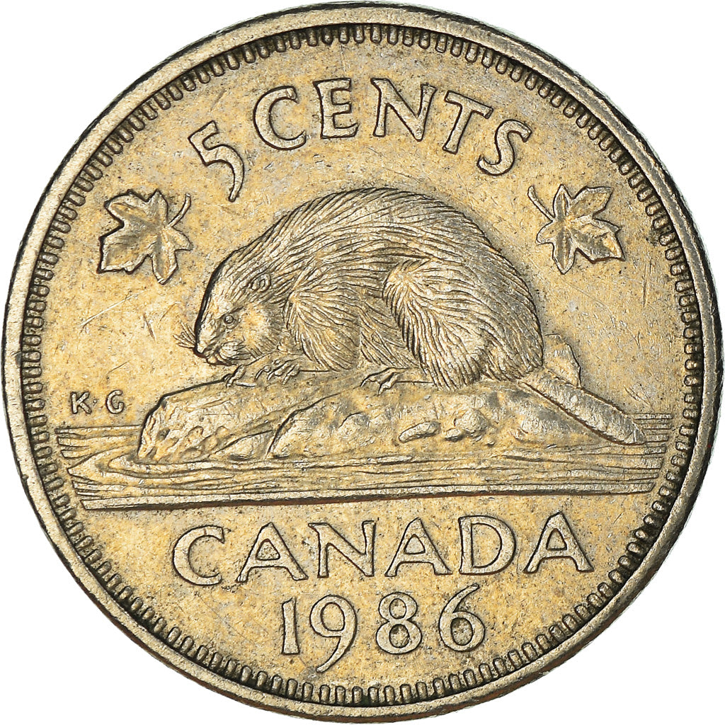 Moneta, Canada, 5 Cents, 1986