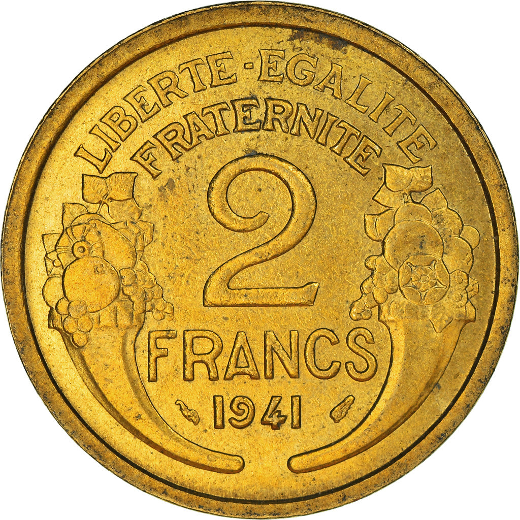 Moneta, Francia, 2 Francs, 1941