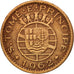 SAINT THOMAS & PRINCE ISLAND, 50 Centavos, 1962, EF(40-45), Bronze, KM:17.1