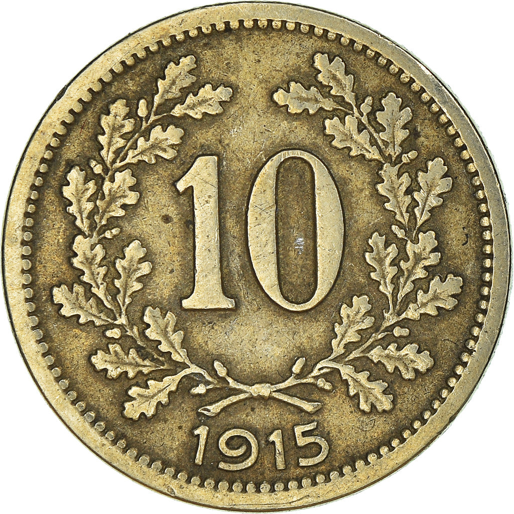 Monnaie, Autriche, 10 Heller, 1915