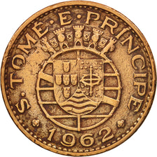 SAINT THOMAS & PRINCE ISLAND, Escudo, 1962, VF(30-35), Bronze, KM:18