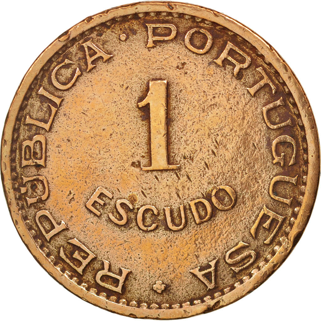 SAINT THOMAS & PRINCE ISLAND, Escudo, 1962, VF(30-35), Bronze, KM:18